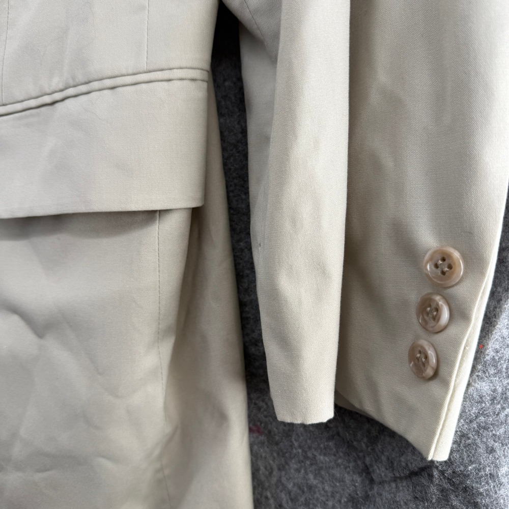 Brooks Brothers Blazer Mens 42 Beige Two Button Sport Coat Made in USA - Picture 7 of 16
